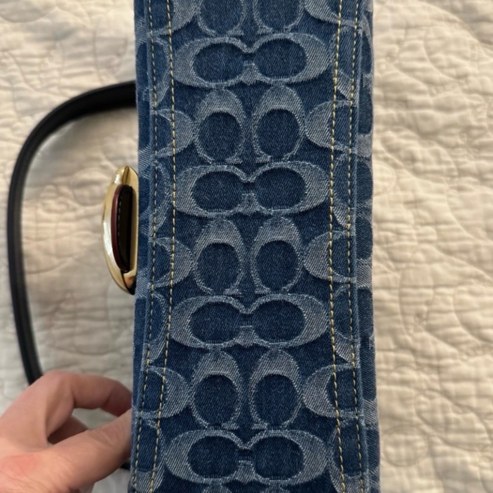 Vintage Coach Denim Shoulder Bag - Picture 11 of 11